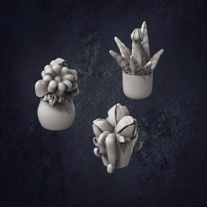 Plant Pots - The Print Tavern D&D RPG Miniature