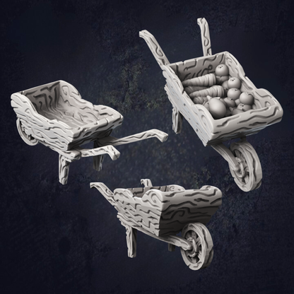 Farm Wheelbarrow - The Print Tavern D&D RPG Miniature