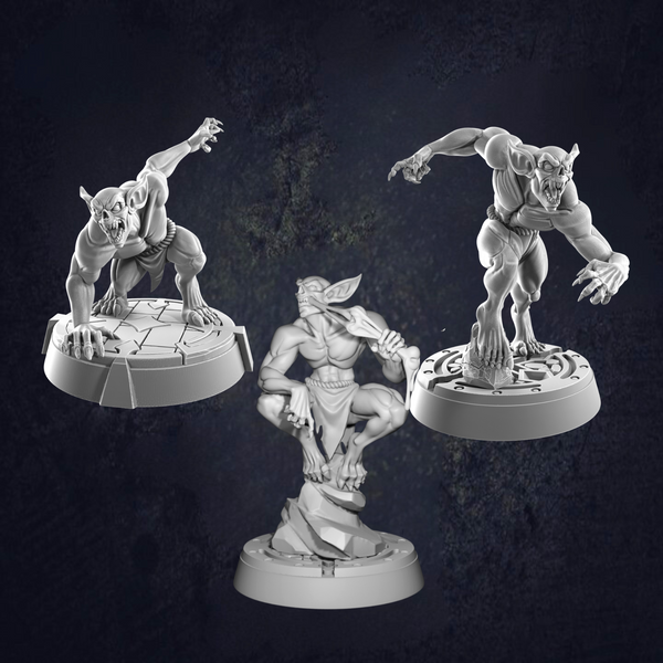 Ghoul Bone Gnawer - The Print Tavern D&D RPG Miniature