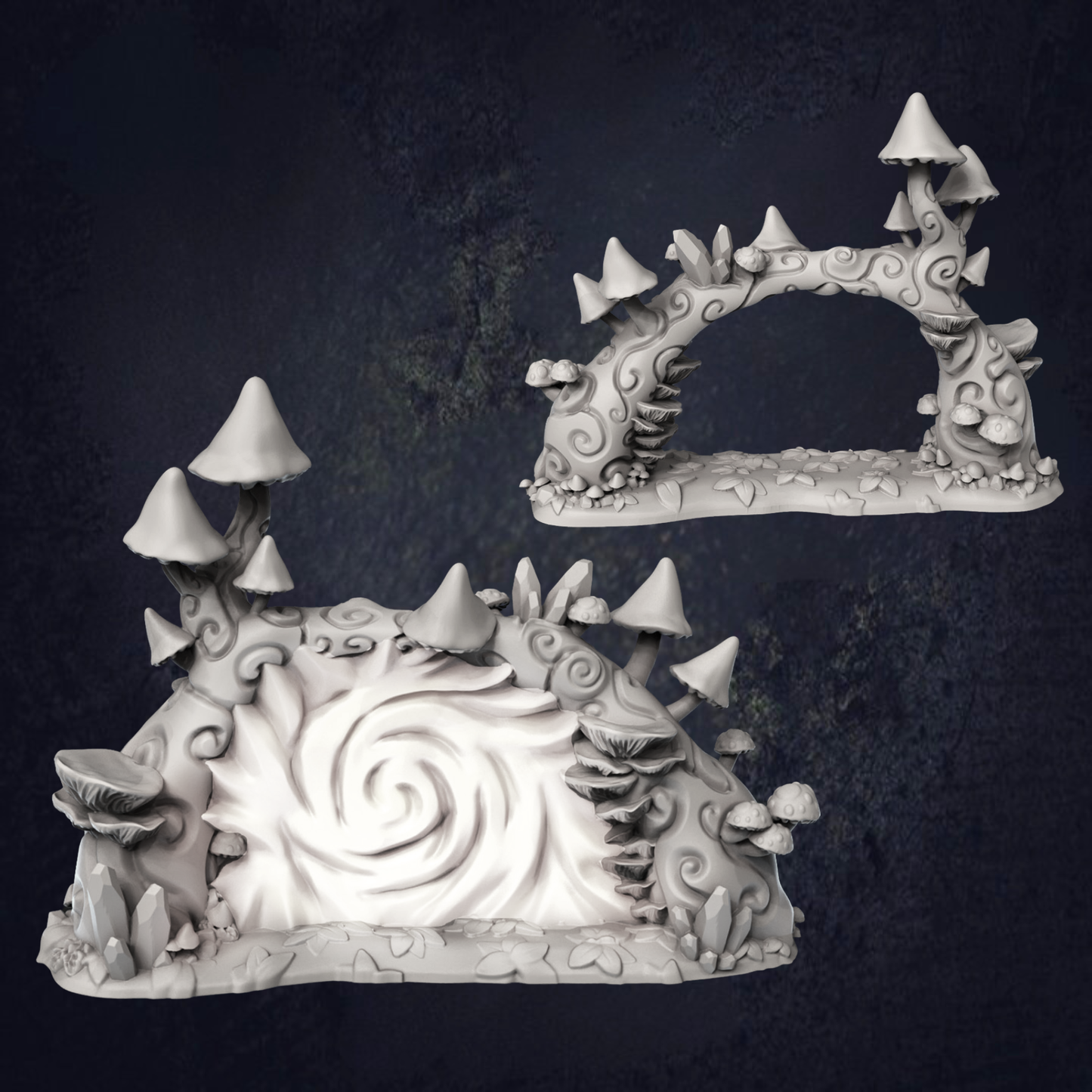 Woodland Mushroom Portal - The Print Tavern D&D RPG Miniature