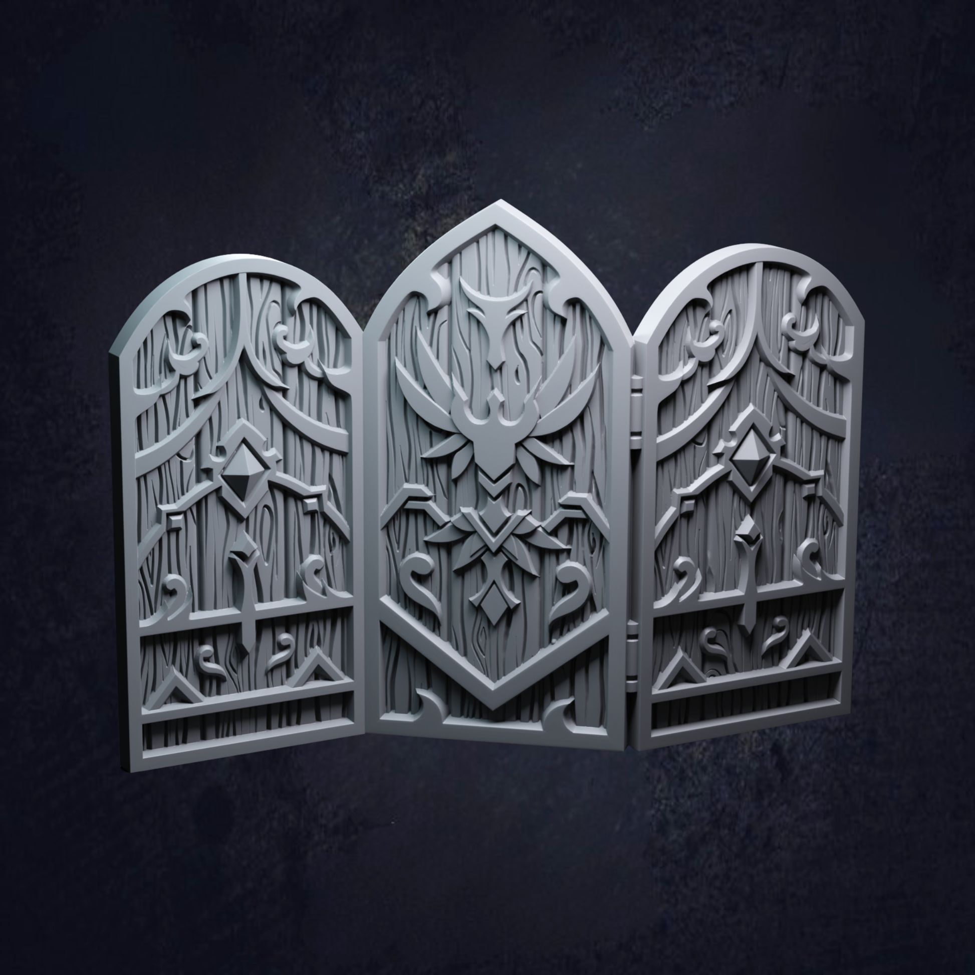 A privacy screen fitting for any royal residence in D&D or other TTRPGs