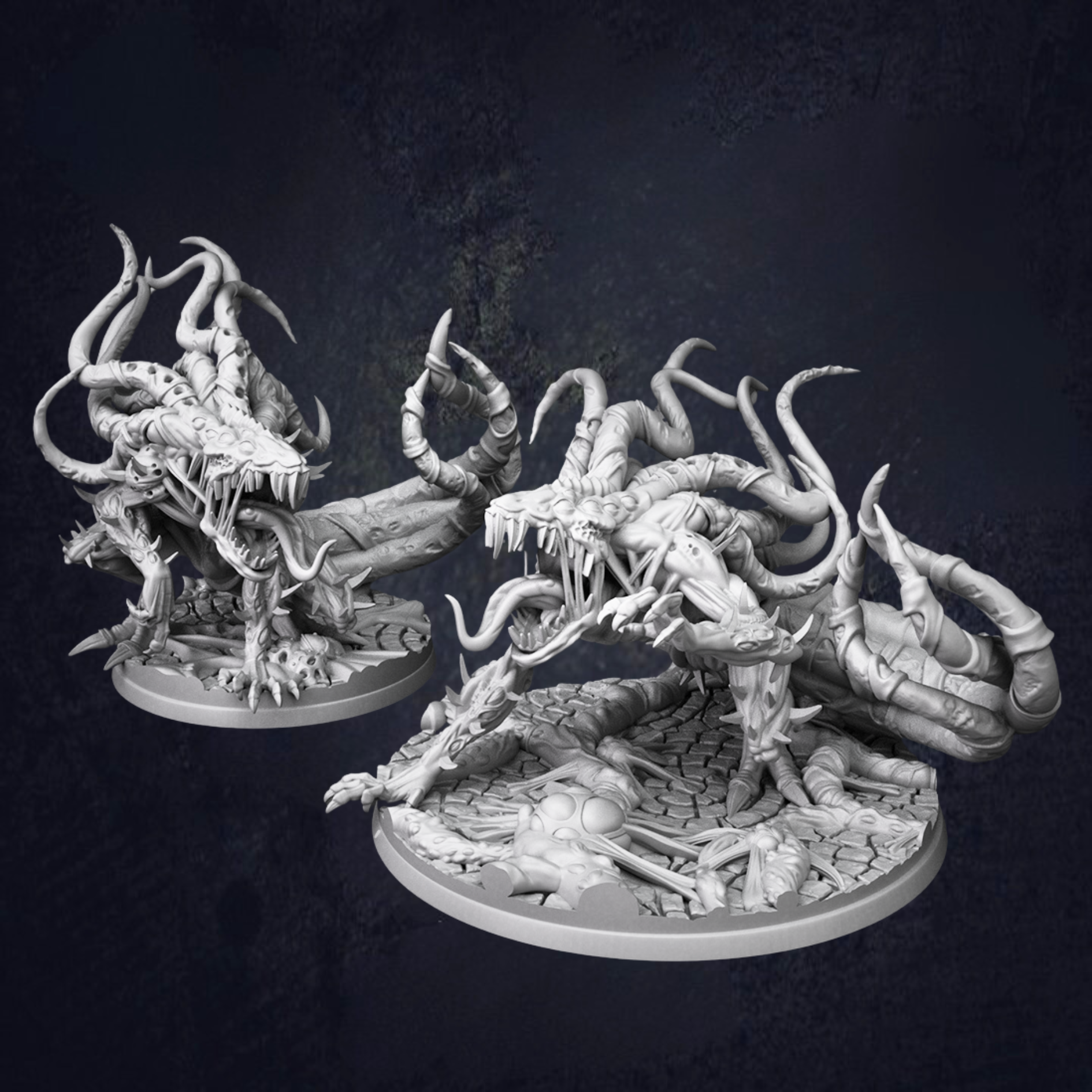 Creatures from the void, the shadow lurkers are twisted chaos infused monsters looking like spawn.
