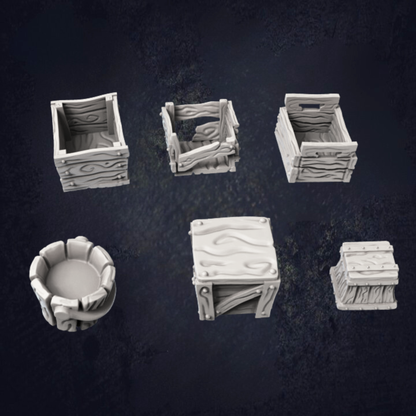 Kitchen Crates & Bucket
