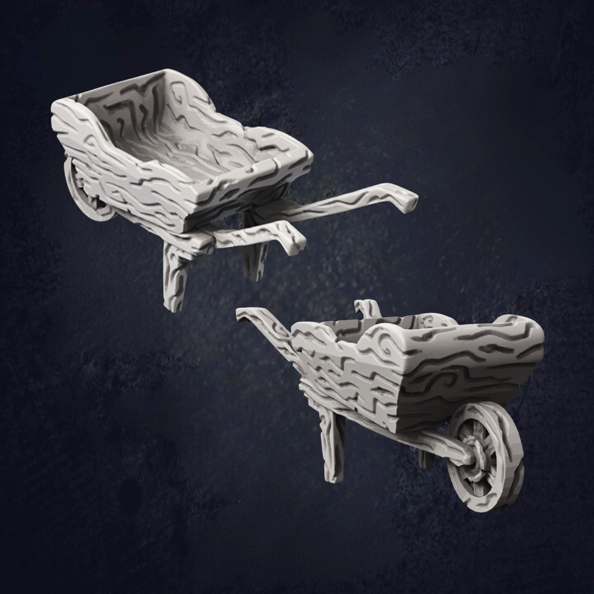Farm Wheelbarrow - The Print Tavern D&D RPG Miniature