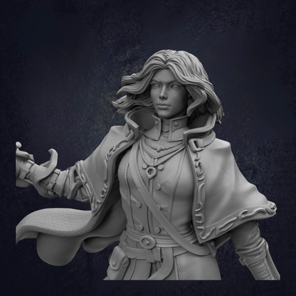 Female Fighter - Erina of Amarth RPG Miniature