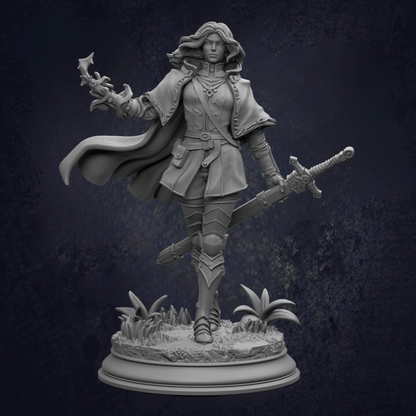 Female Fighter - Erina of Amarth RPG Miniature