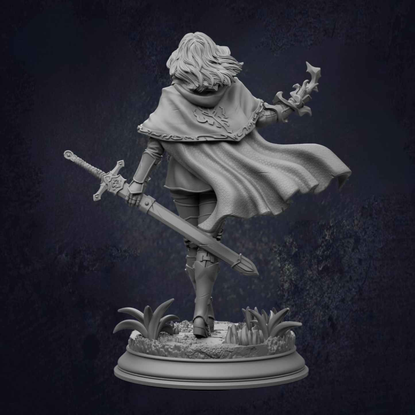 Female Fighter - Erina of Amarth RPG Miniature
