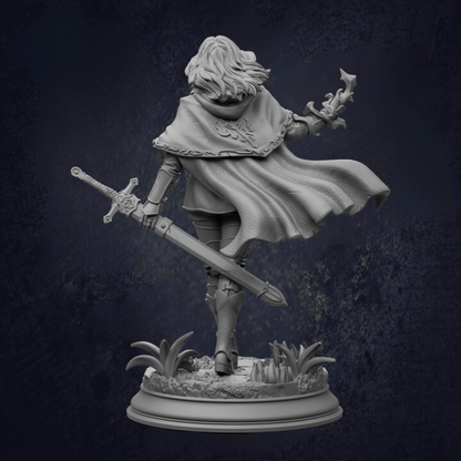 Female Fighter - Erina of Amarth RPG Miniature