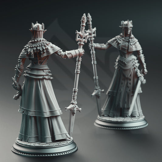 Half-Elf Maiden Cleric - The Print Tavern D&D RPG Miniature