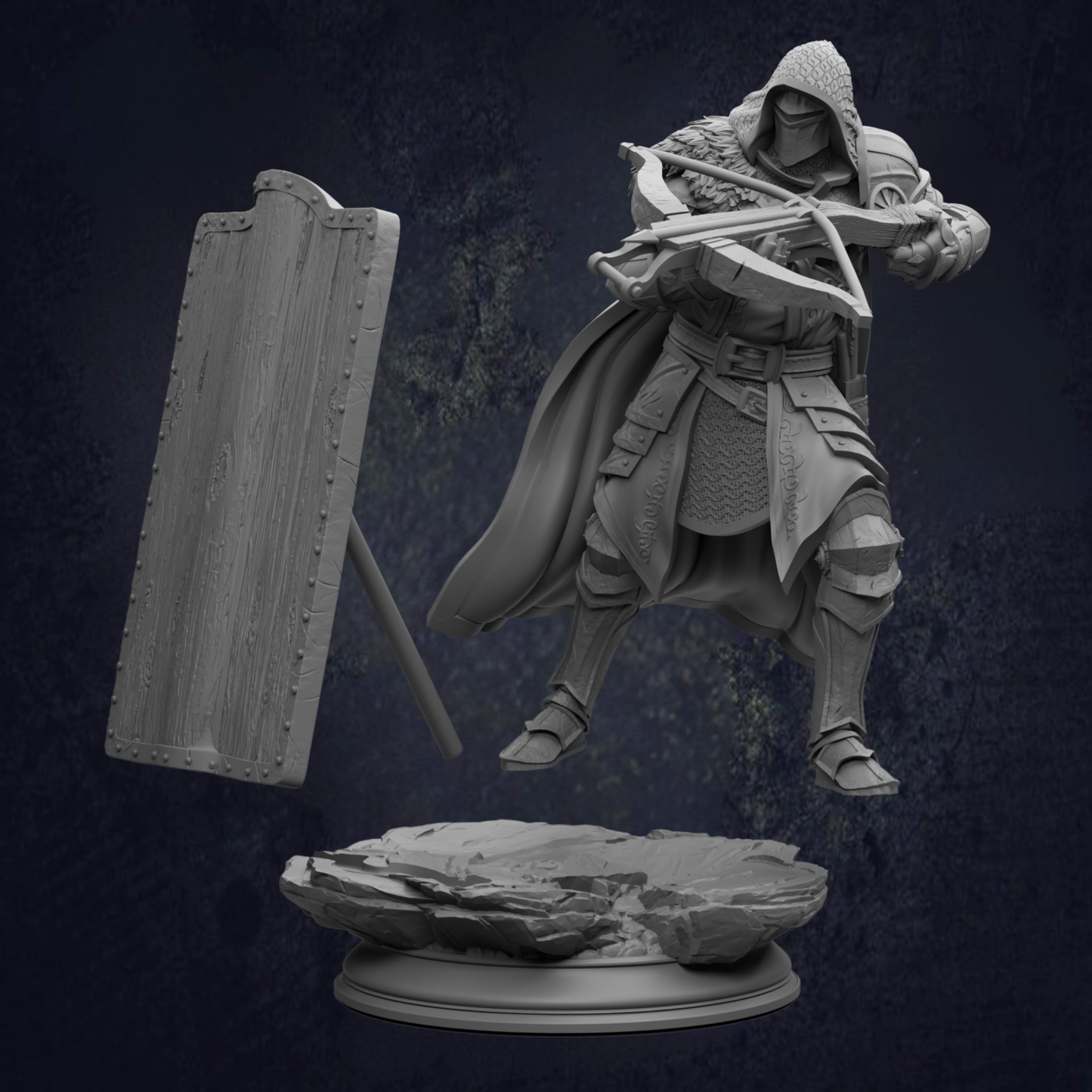 Hooded Male Human Ranger - Erik of the Scarlett Road