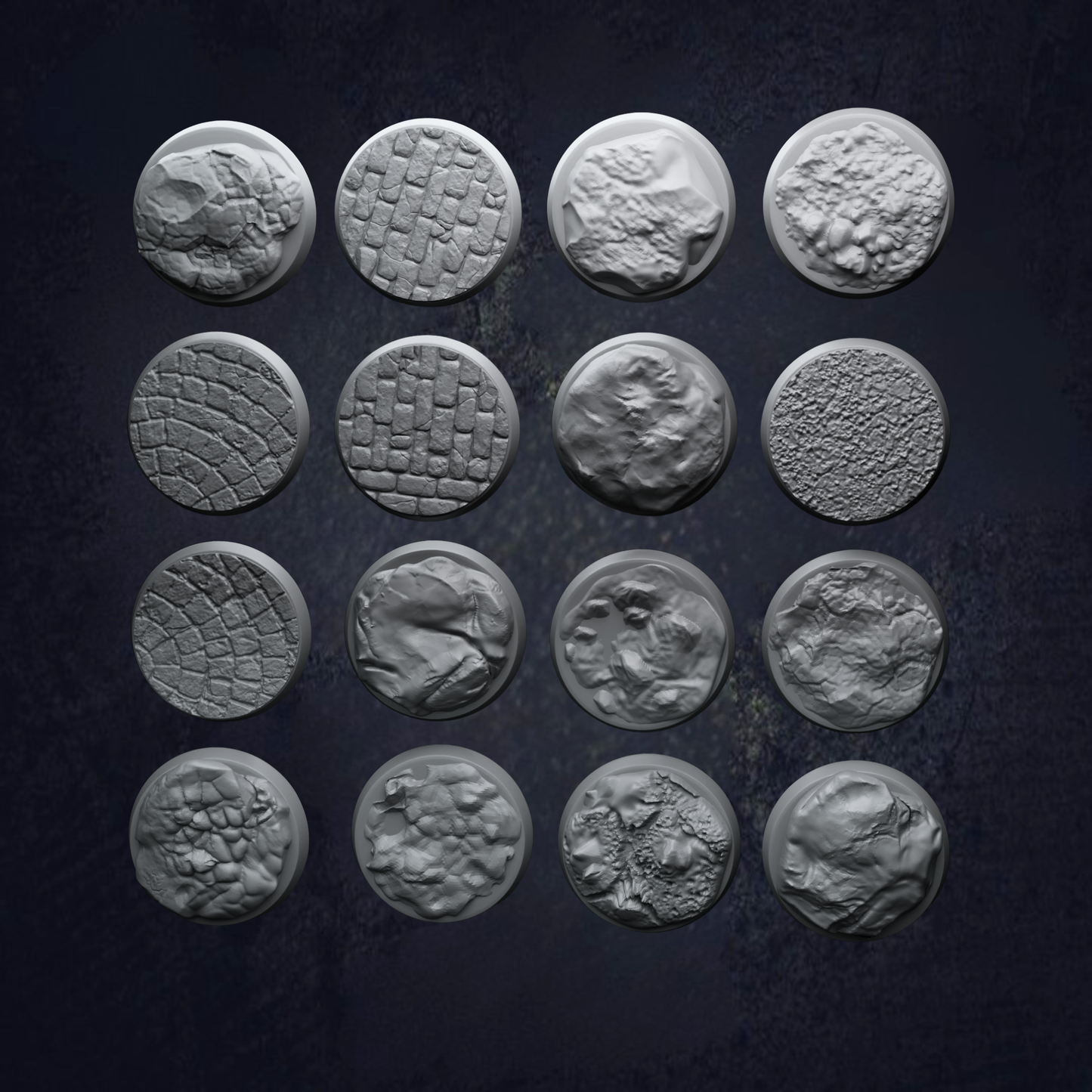 Set of 16 Terrain Bases