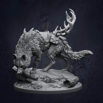 Mounted Female Ranger Lila and Grimpaw