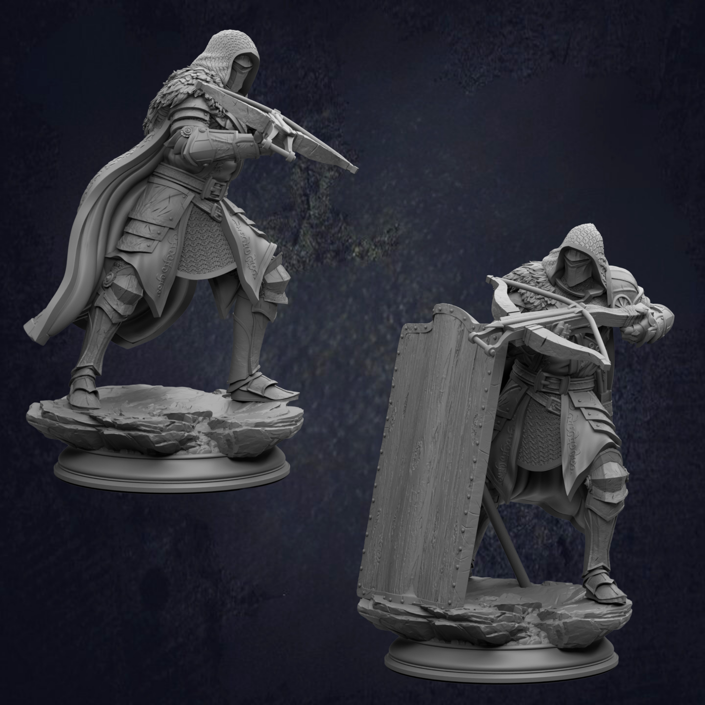 Hooded Male Human Ranger - Erik of the Scarlett Road