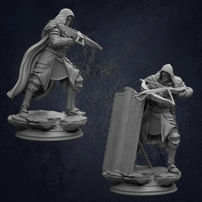 Hooded Male Human Ranger - Erik of the Scarlett Road