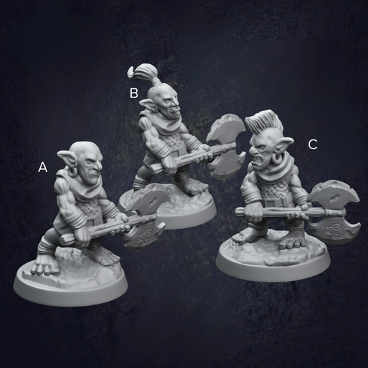 Axed Goblins - The Print Tavern D&D RPG Miniature
