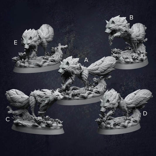 Wolfthorns Wolf Pack - The Print Tavern D&D RPG Miniature