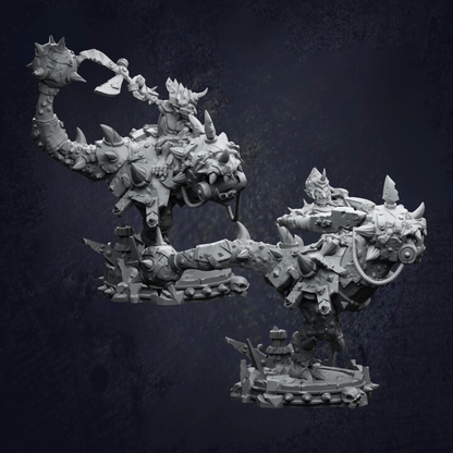 Armoured Dinosaur Mounted Goblin Rorg
