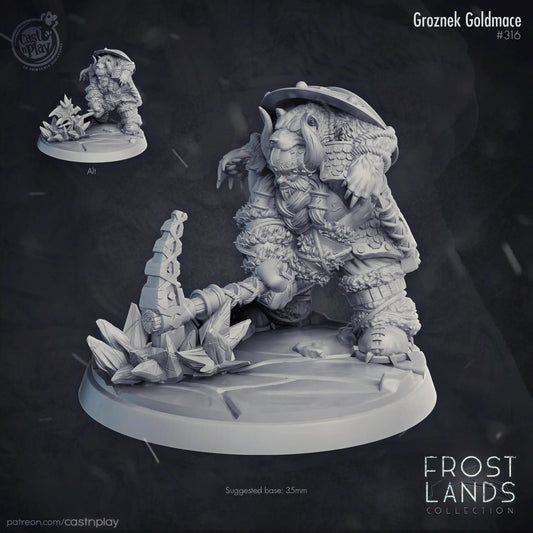 Frost Dwarf Groznek Goldmace - The Print Tavern