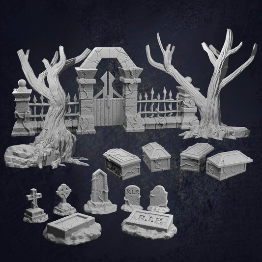 Graveyard Themed Terrain Set