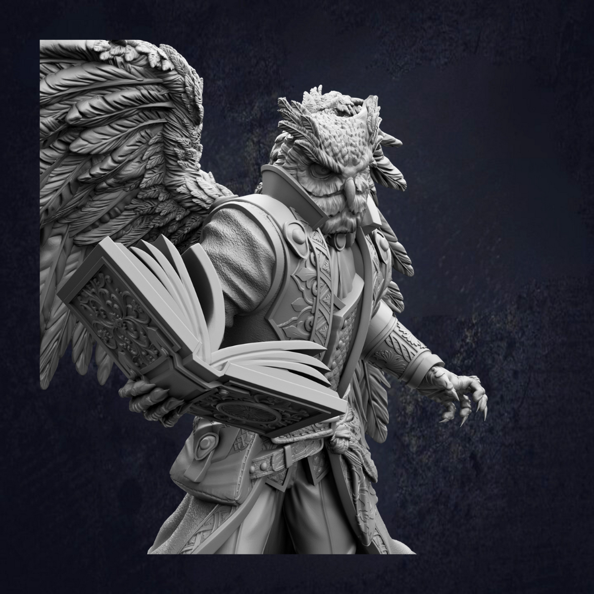 Owlfolk Sorcerer - Hoover Brightfeather RPG Miniature
