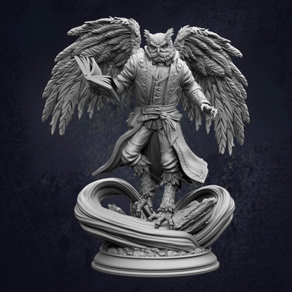 Owlfolk Sorcerer - Hoover Brightfeather RPG Miniature