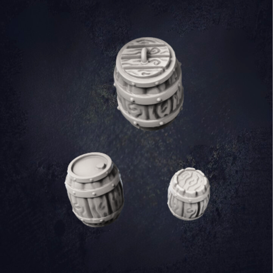 Beer Barrels - The Print Tavern D&D RPG Miniature
