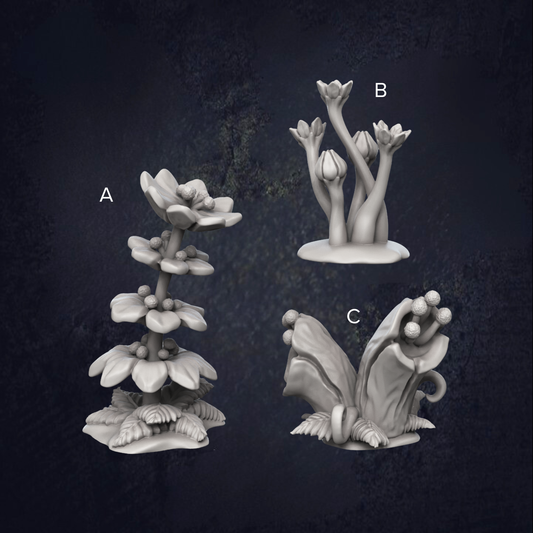 Forest Plant Scatter Terrain - The Print Tavern D&D RPG Miniature