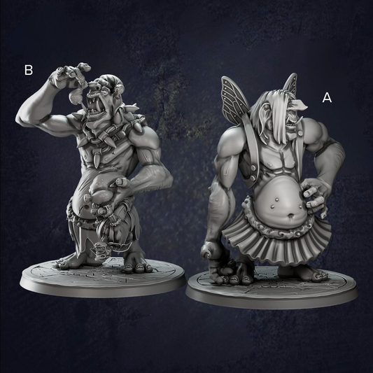 Christmas Trolls - The Print Tavern D&D RPG Miniature