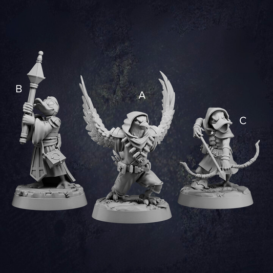 Birdfolk Champions - The Print Tavern D&D RPG Miniature