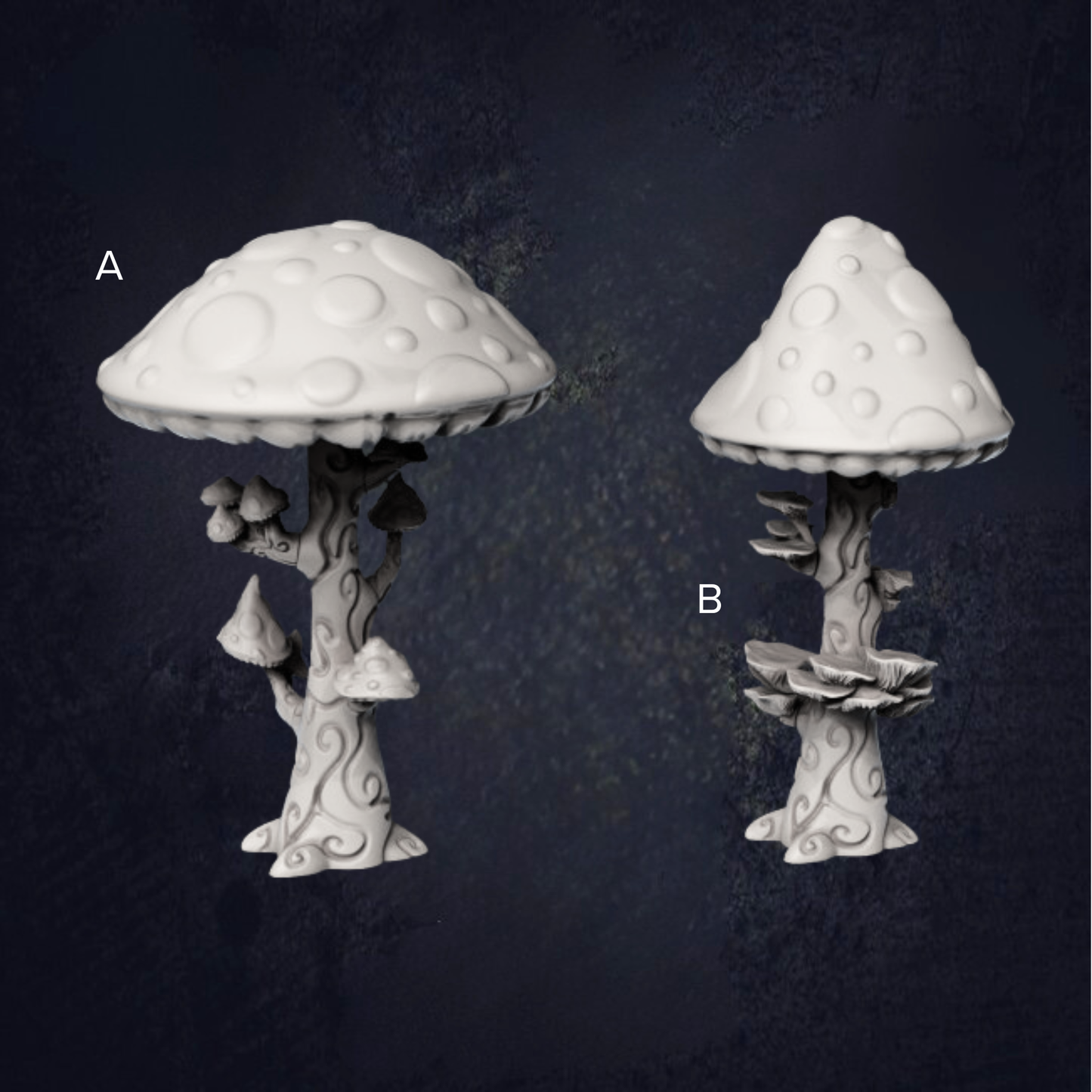 Modular Mushroom Trees - The Print Tavern D&D RPG Miniature