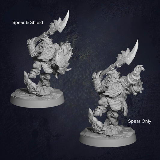 Magma Admiral Dwarf - The Print Tavern D&D RPG Miniature