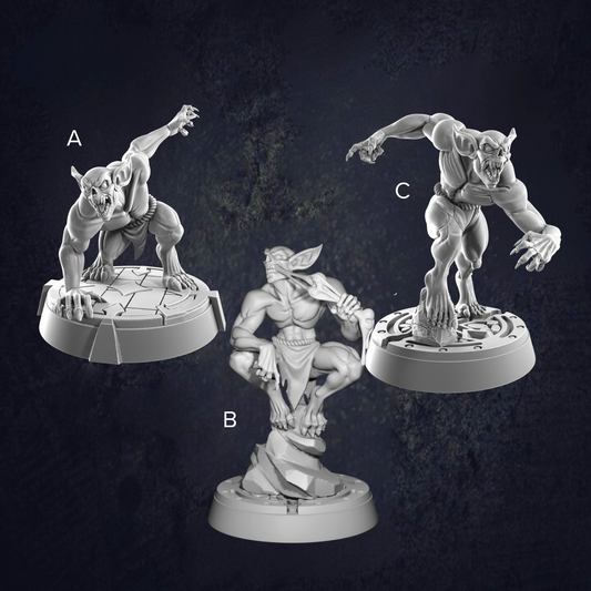 Ghoul Bone Gnawer - The Print Tavern D&D RPG Miniature