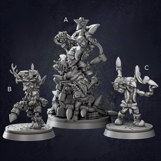 Christmas Goblins - The Print Tavern D&D RPG Miniature