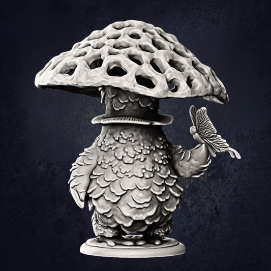 Front render of the Beast speaker miniature on its base. 