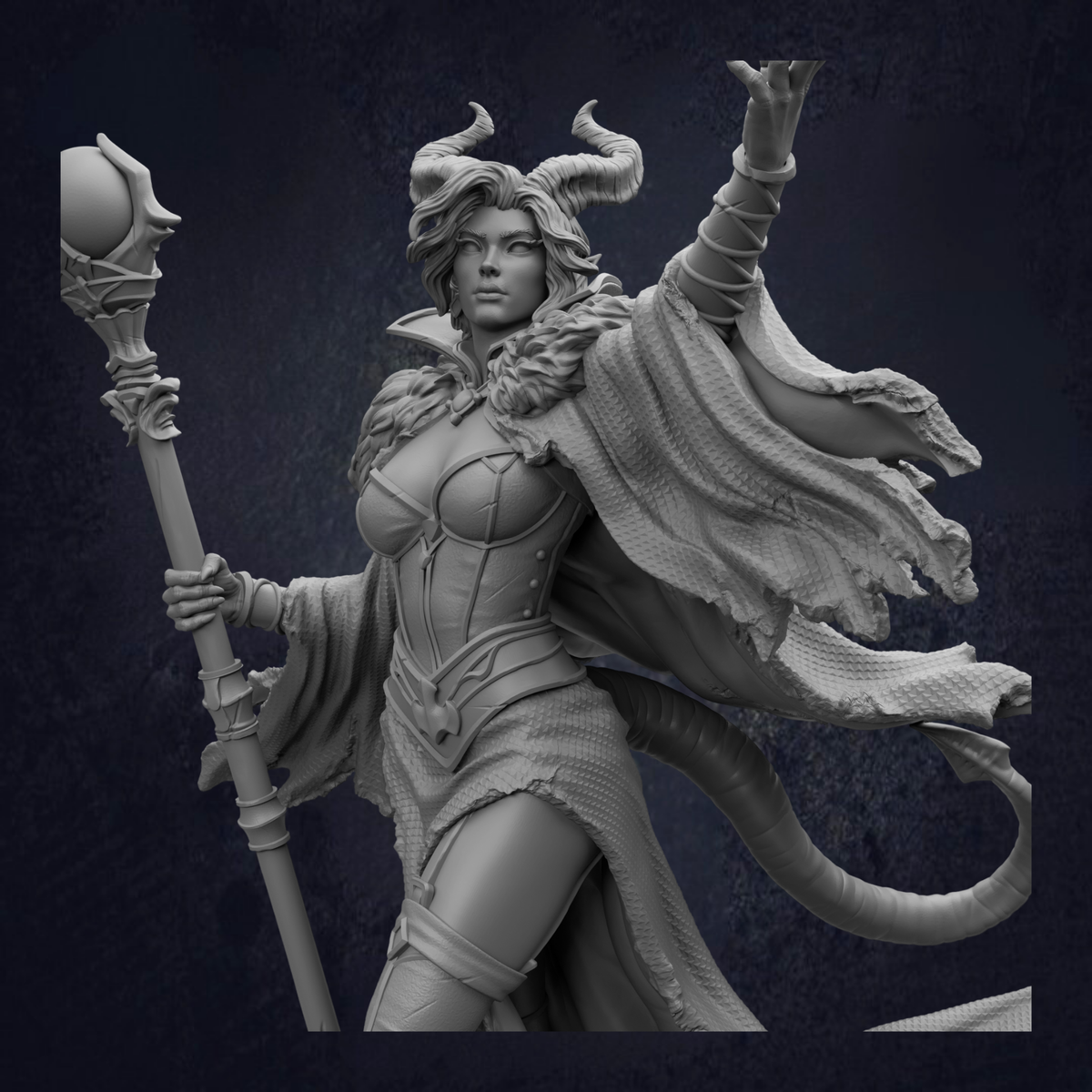 Female Tiefling Sorcerer - Mallory the Envious