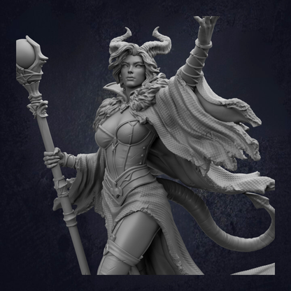 Female Tiefling Sorcerer - Mallory the Envious