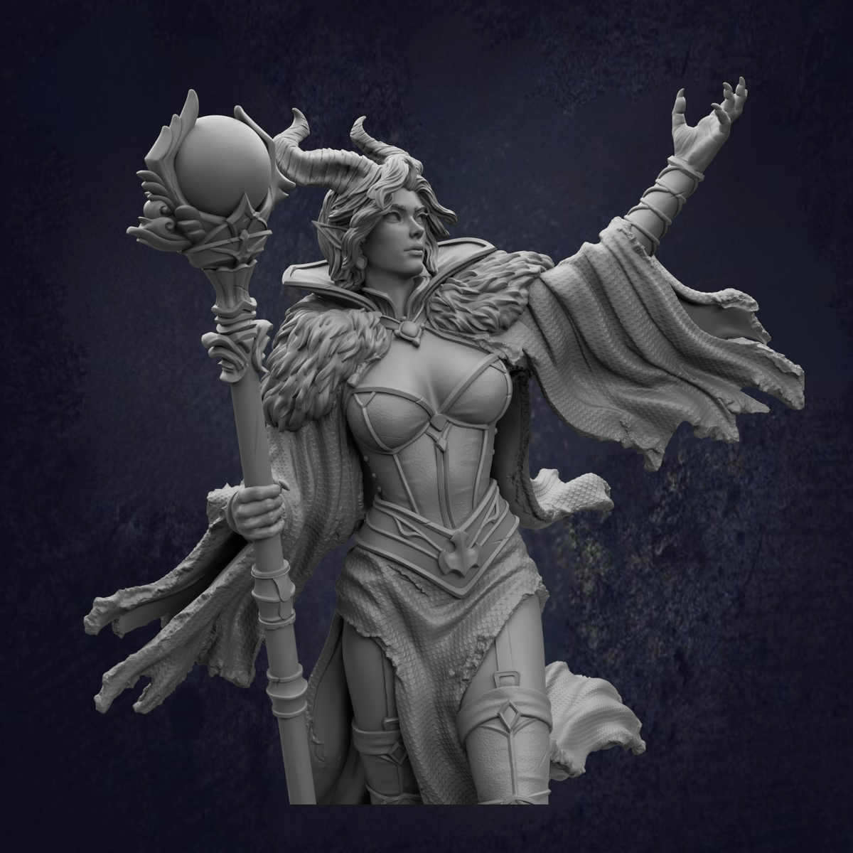 Female Tiefling Sorcerer - Mallory the Envious