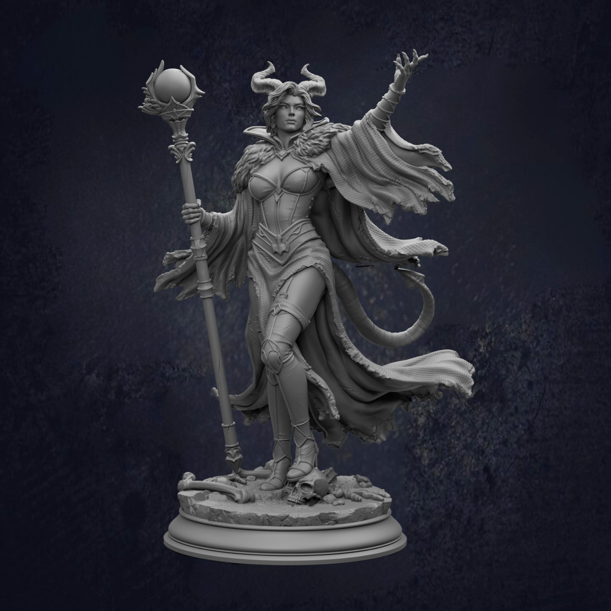 Female Tiefling Sorcerer - Mallory the Envious