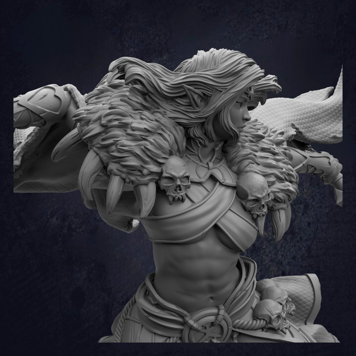 Narazin_Drow_Rogue Assassin_Close Up 2 View