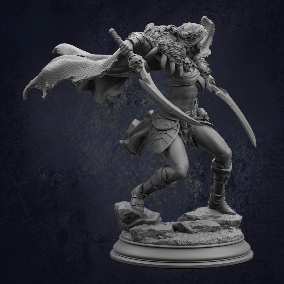 Narazin_Drow_Rogue Assassin_Front Left View