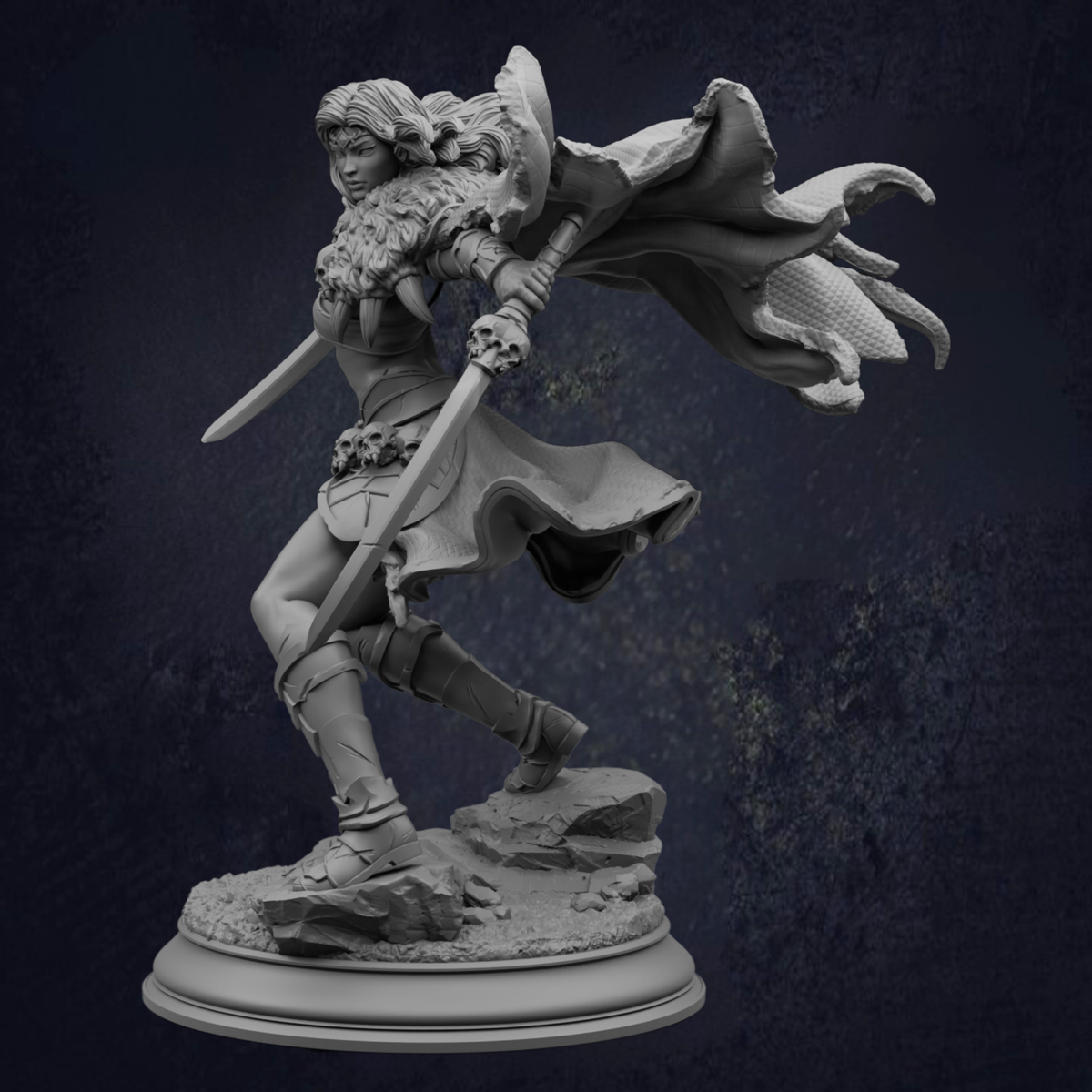 Narazin_Drow_Rogue Assassin_Front Right View