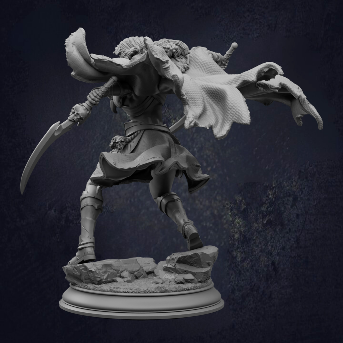 Narazin_Drow_Rogue Assassin_Back Right View