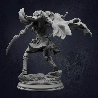 Narazin_Drow_Rogue Assassin_Back Right View