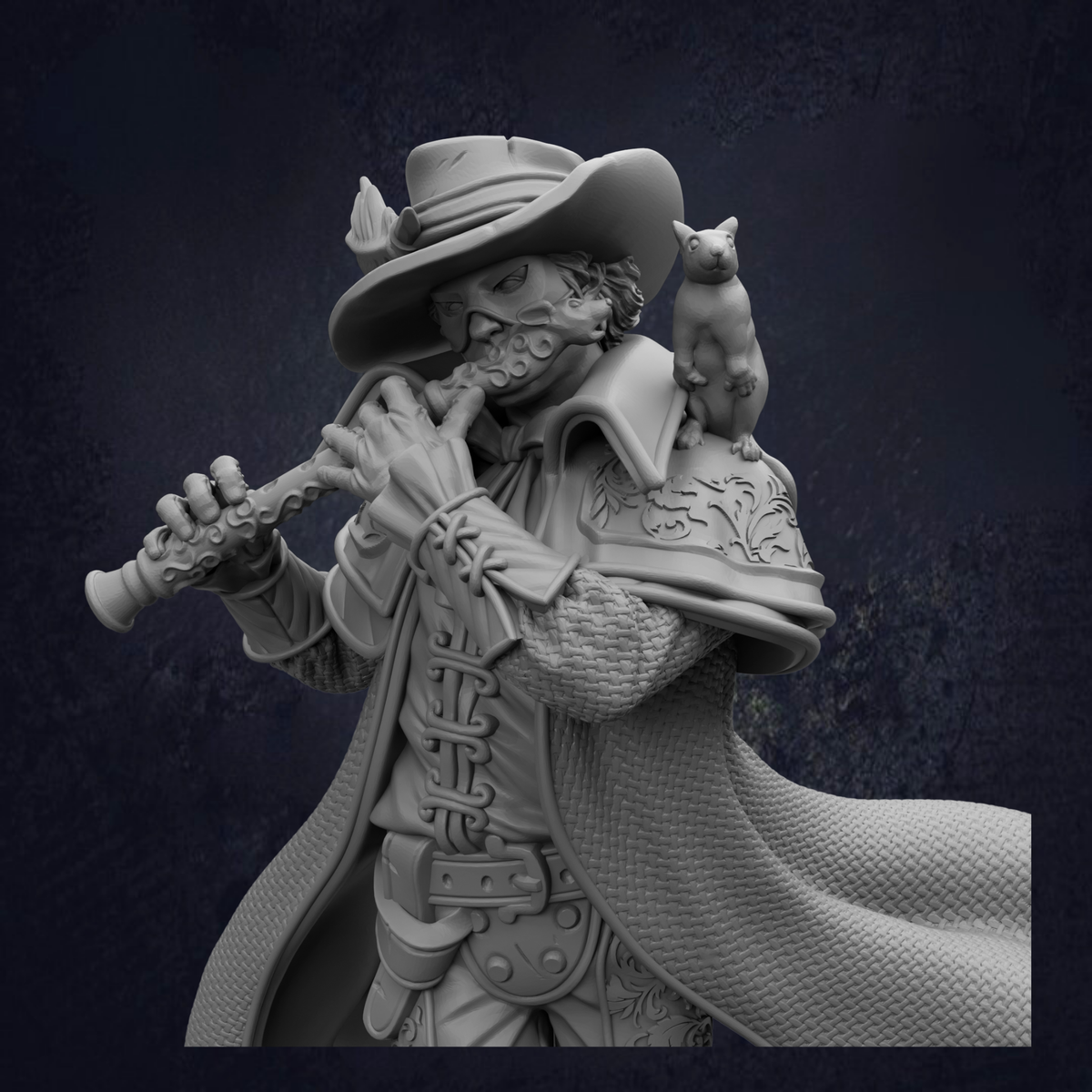 Male Flute Bard - Hamelin Pansworth Pied Piper