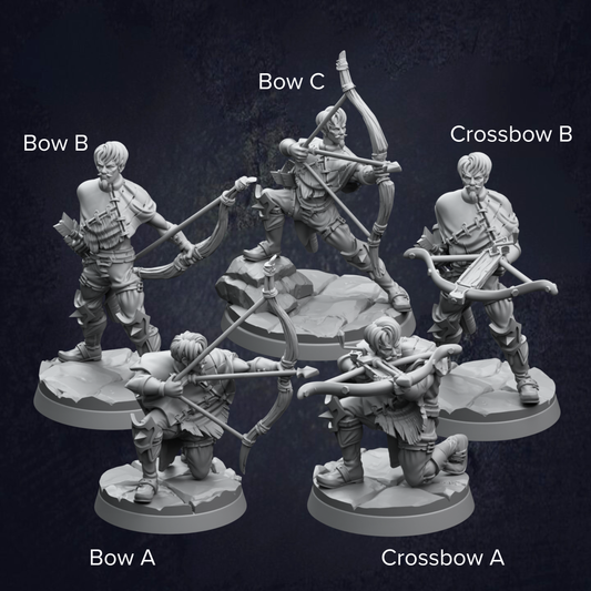 Verdant Ranger Bandits - The Print Tavern D&D RPG Miniature