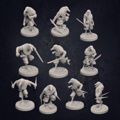 Kenku Ravenfolk Rogues and Fighters