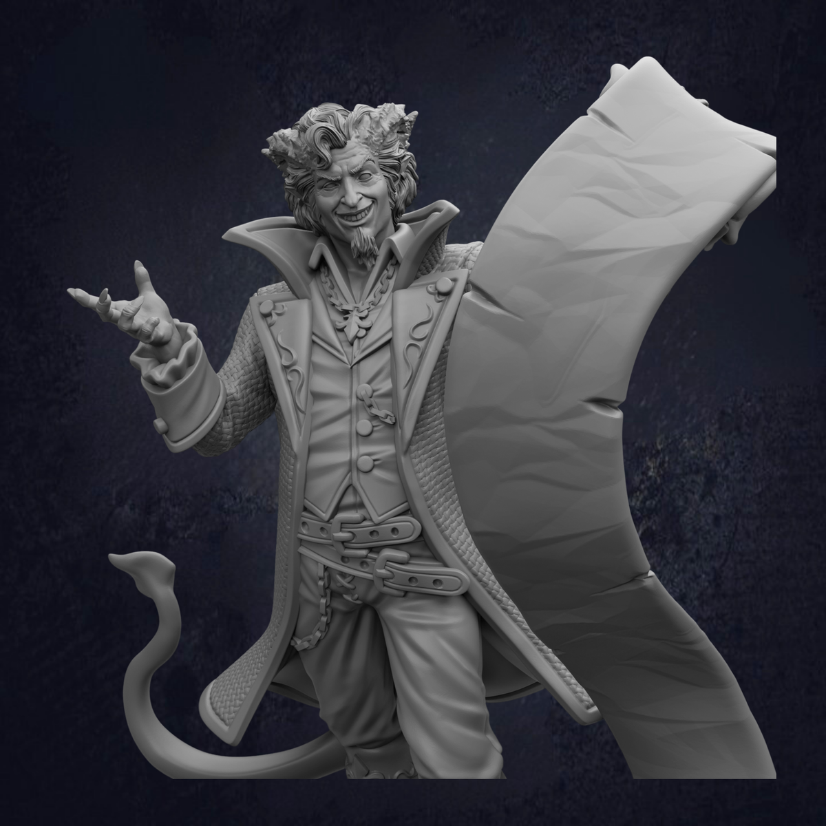 Tiefling Warlock  - Rumpelstiltskin Infernal Deal Scribe
