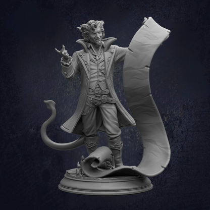 Tiefling Warlock  - Rumpelstiltskin Infernal Deal Scribe