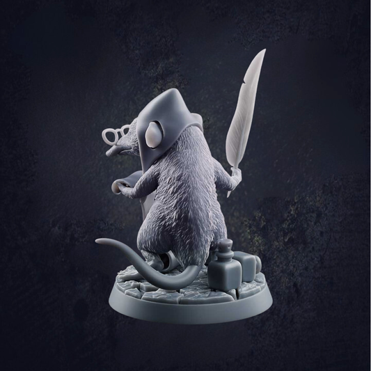 Scribe Shrew - The Print Tavern D&D RPG Miniature