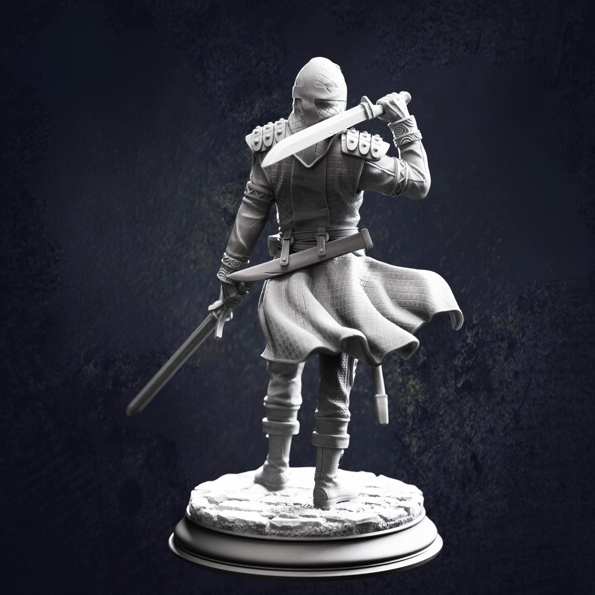 Rear view image of the Bandit Duelist